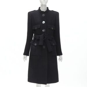 Chanel 2017 Tweed Belted Coat